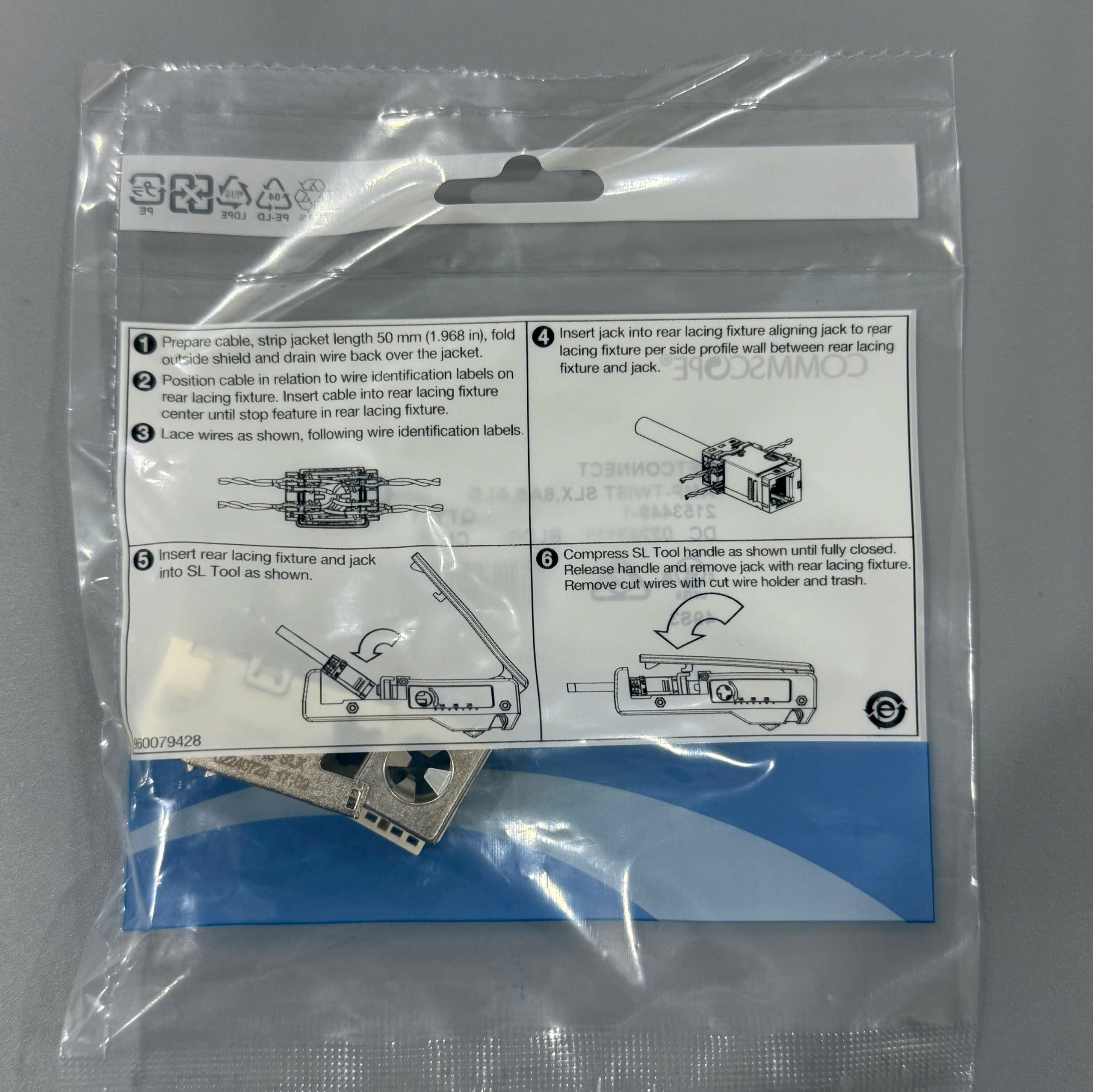 Ổ cắm mạng Cat6A - Modular jack Cat6A Commscope 2153449-1 CHÍNH HÃNG